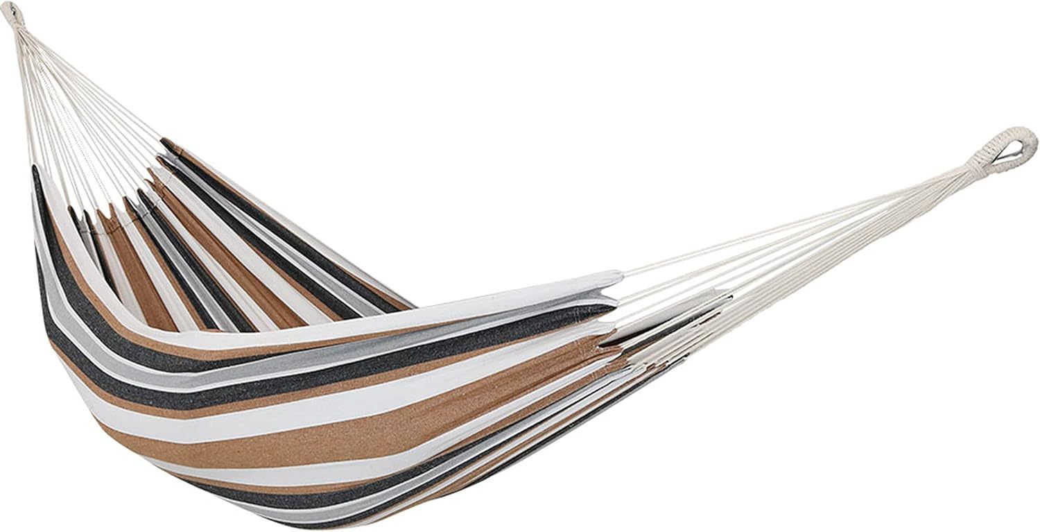 Double Brazilian Cotton Hammock For Outside - 450-Pound Capacity Outdoor Hammock - Calming Desert