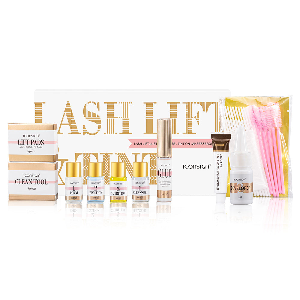 Kit de tintura para sobrancelhas e lifting de cílios da marca ICONSIGN (
 Eyebrow Tinting and Lift Kit)