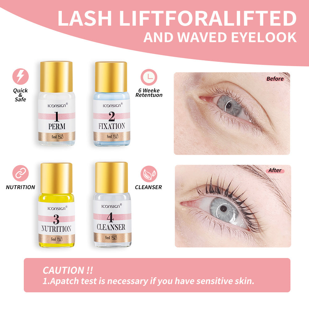 Kit de tintura para sobrancelhas e lifting de cílios da marca ICONSIGN (
 Eyebrow Tinting and Lift Kit)