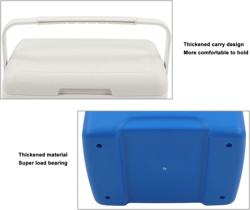 13.8L Insulated Portable Cooler, Ice Retention Hard Cooler, Keeps Ice Up To 76 Hours, Ice Chest Lunch Box With Heavy Duty Handle For Picnic Camping Fishing