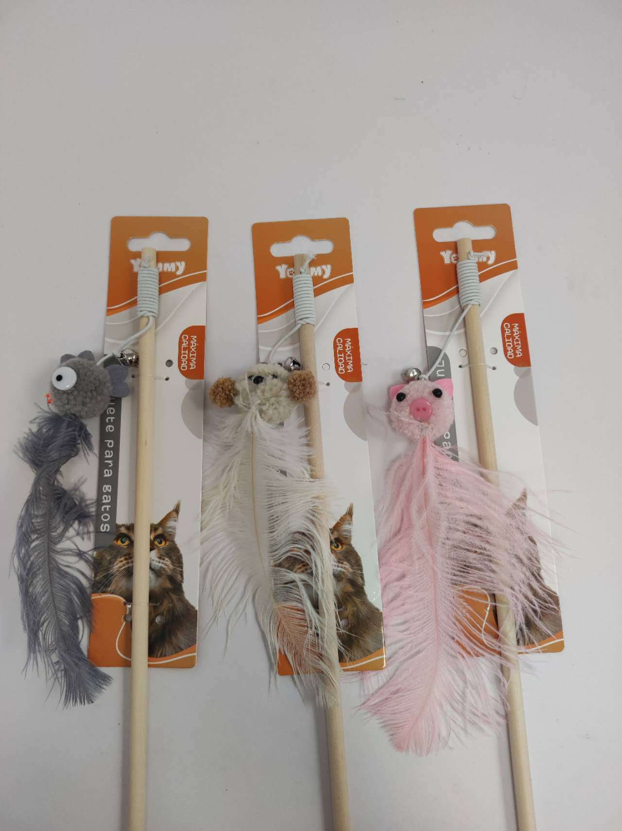 Animal Ostrich Feathers, Teasing Cat Sticks