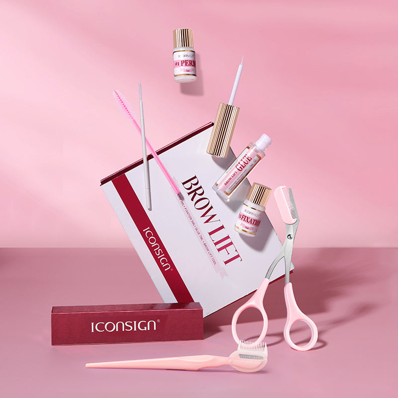 Kit profissional de laminação de sobrancelhas ICONSIGN Eyebrow Lift (Kit 45-60 Days ICONSIGN Professional Beauty Makeup Tool Home Use)
