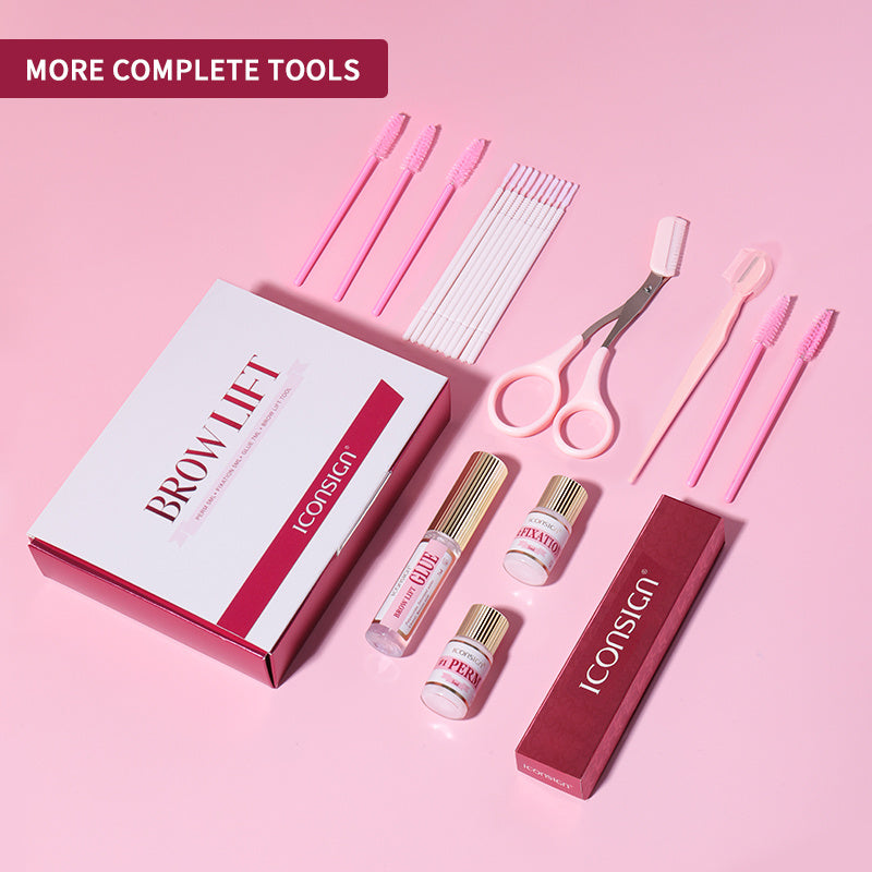 Kit profissional de laminação de sobrancelhas ICONSIGN Eyebrow Lift (Kit 45-60 Days ICONSIGN Professional Beauty Makeup Tool Home Use)