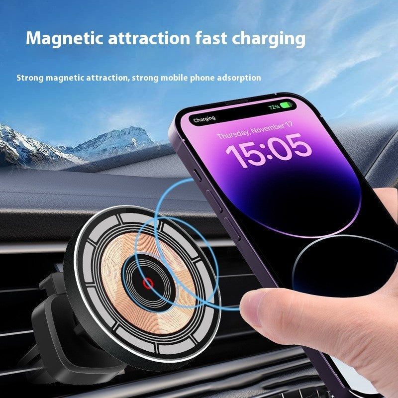 Carregador com suporte Magnetico para telemovel no Carro